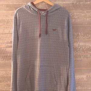 Hollister Herringbone Hooded Sweatshirt - Medium
